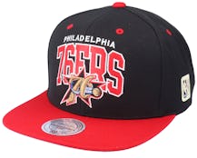 Philadelphia 76ers Neon Tropical Hwc Black Snapback - Mitchell & Ness cap
