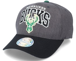 Milwaukee Bucks G2 Arch Charcoal/Black Adjustable - Mitchell & Ness