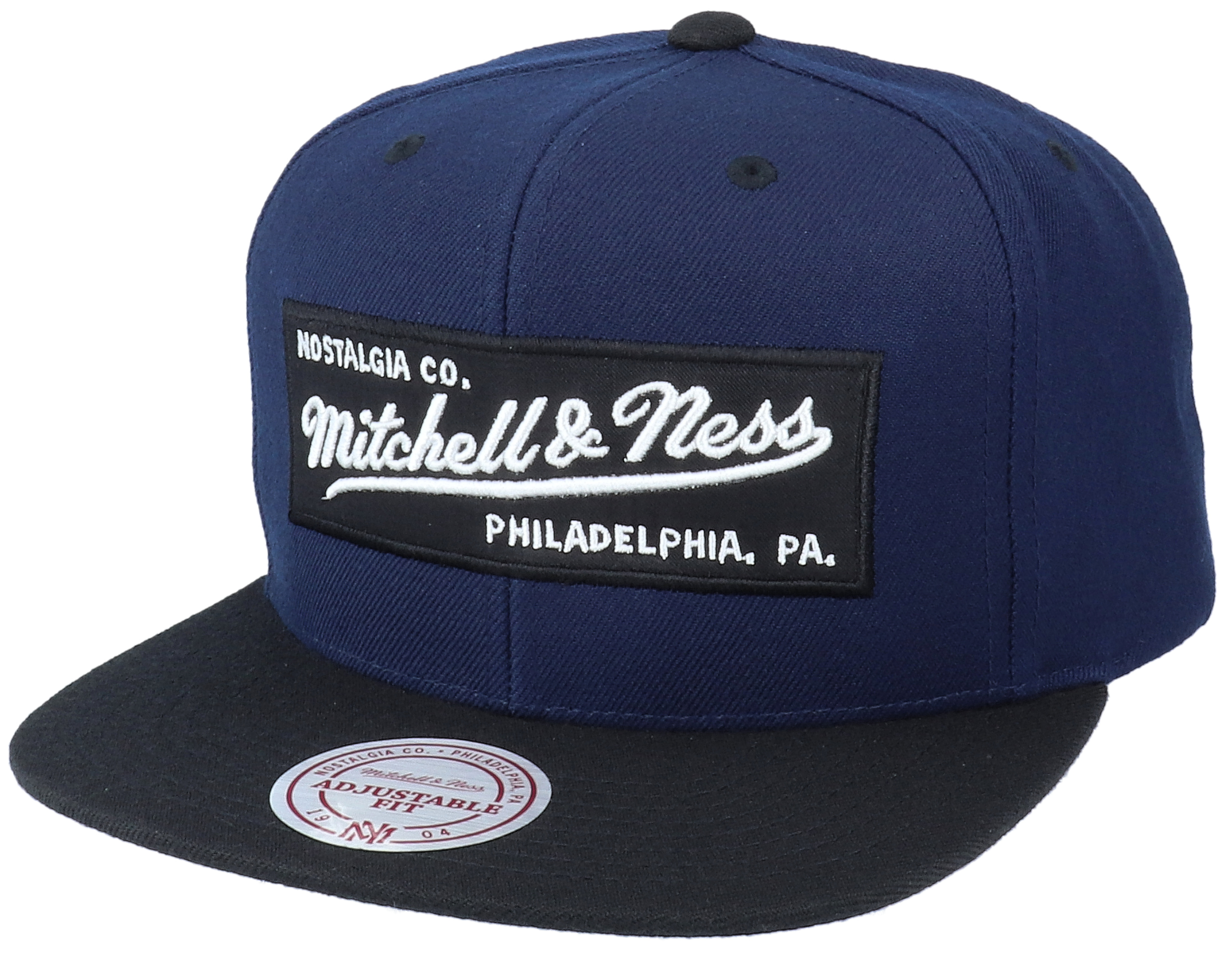 Navy Mitchell & Ness Blank Classic Snapback - Custom Lids