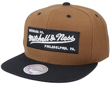 Own Brand Box Logo Classic Brown/Black Snapback - Mitchell & Ness