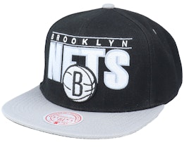 Brooklyn Nets Billboard Classic Black/Grey Snapback - Mitchell & Ness