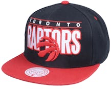 Toronto Raptors Billboard Classic Black/Red Snapback - Mitchell & Ness