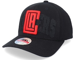 Los Angeles Clippers Double Triple Stretch Hwc Black Adjustable - Mitchell & Ness