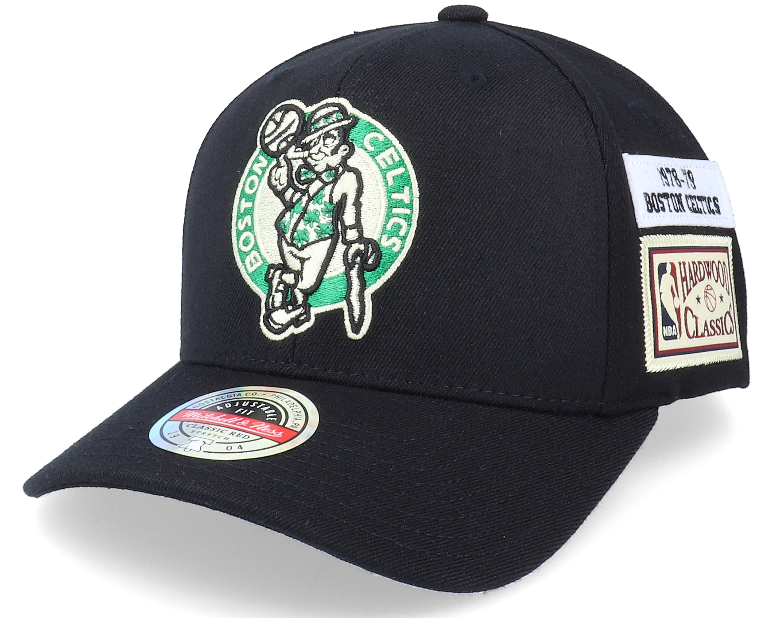 Boston Celtics The Jockey Black Adjustable - Mitchell & Ness
