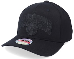 LA Clippers Black Out Arch Black Adjustable - Mitchell & Ness