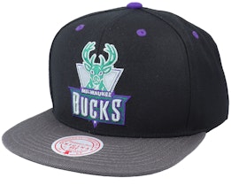 Milwaukee Bucks Xl Iridescent Black Snapback - Mitchell & Ness