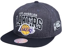 LA Lakers G2 Winners Grey/Black Snapback - Mitchell & Ness