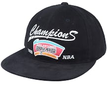 San Antonio Spurs Champs Deadstock Black Snapback - Mitchell & Ness