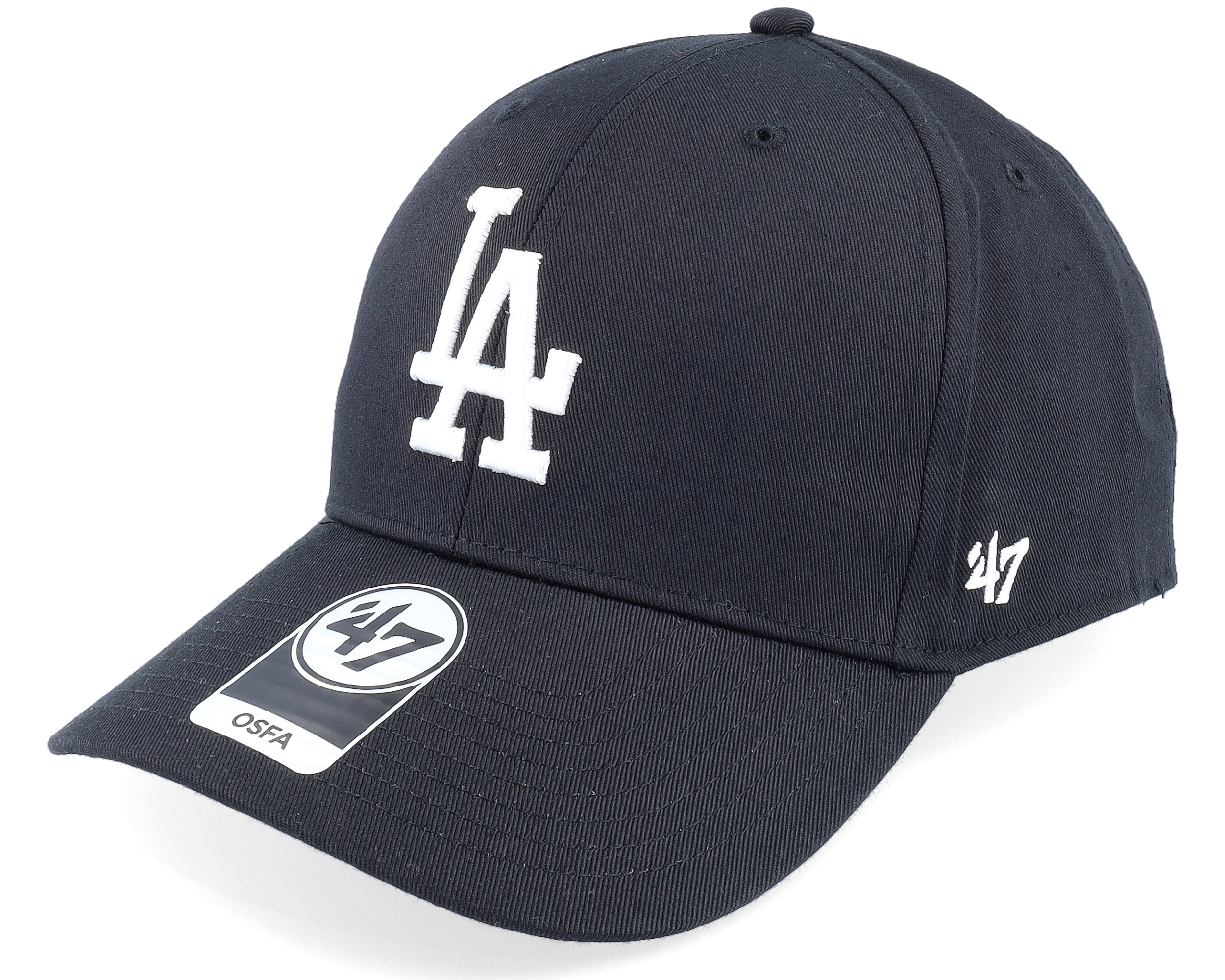 Los Angeles Dodgers Raised Basic Mvp Black/White Adjustable - 47 Brand ...