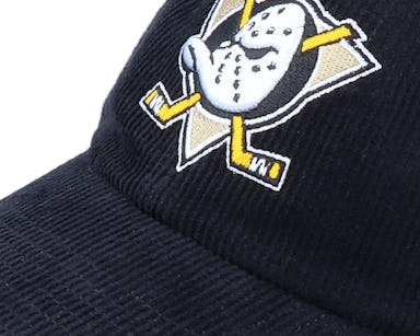 Anaheim Ducks 47 Brand Clean Up NHL Team Black Corduroy Cap