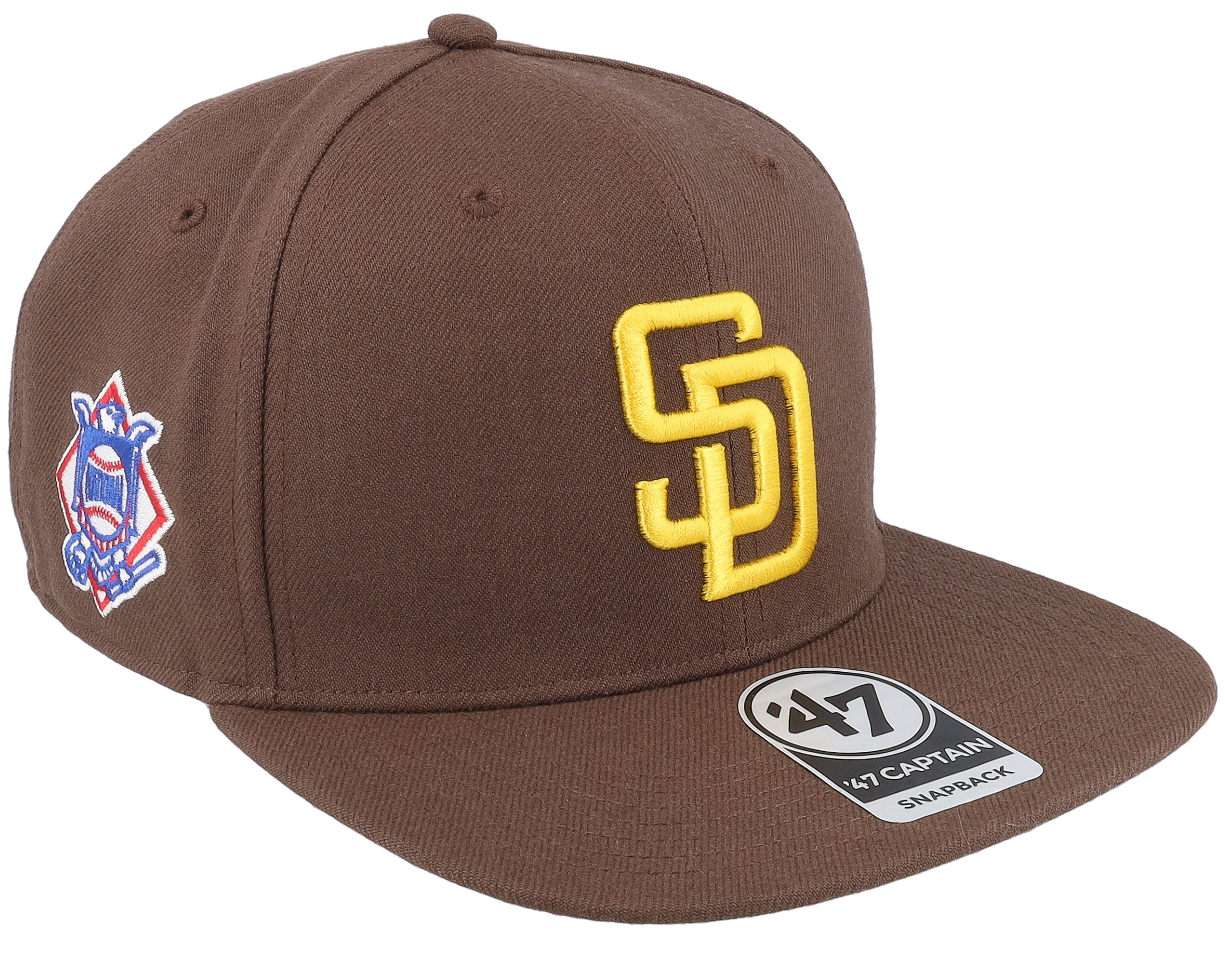 San Diego Padres '47 No Shot Captain Snapback Hat - Brown