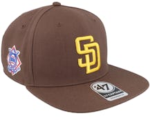 San Diego Padres MLB Sure Shot Captain Brown Snapback - 47 Brand