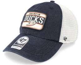 Anaheim Ducks NHL Fluid Two Tone 47 Clean Up Vintage Black Trucker - 47 Brand