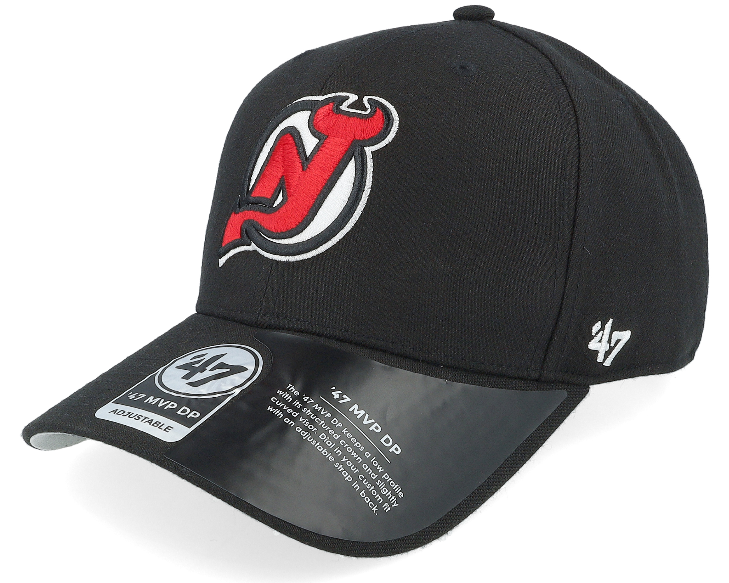 New Jersey Devils Black and Red 47 Brand Strap back Hat