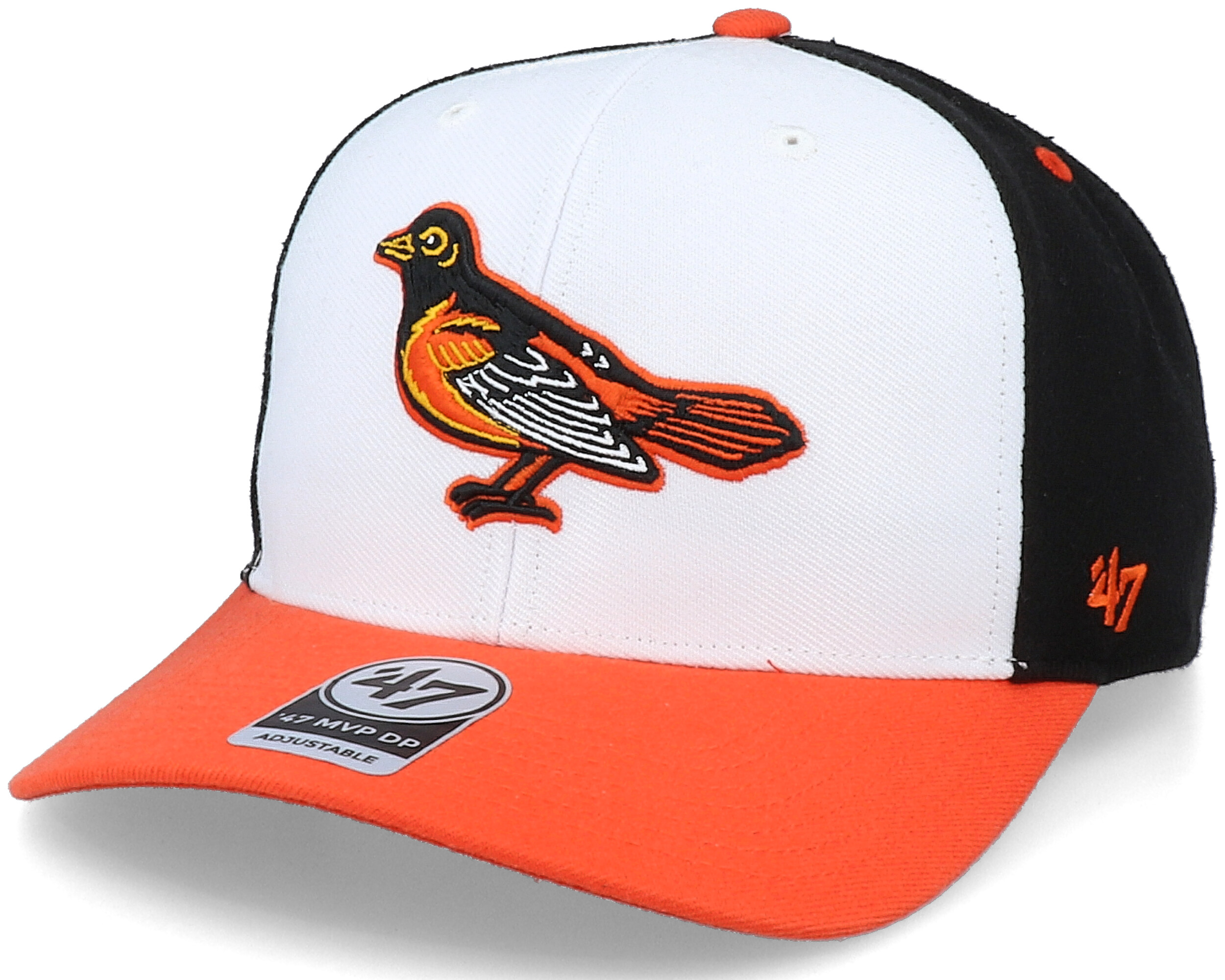 Baltimore Orioles - White MVP Adjustable Hat, 47 Brand