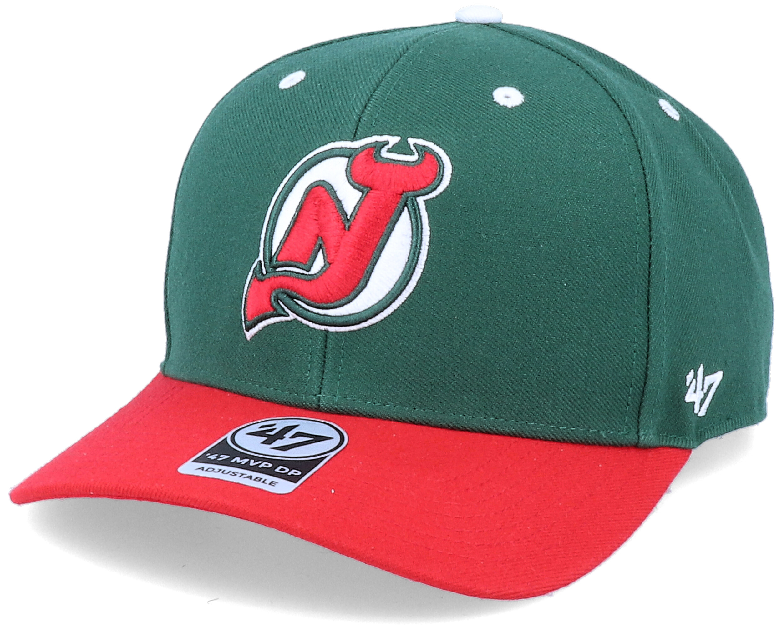 New Jersey Devils '47 Blockshead Snapback Hat - Red/Black