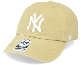 New York Yankees Clean Up Dad Cap Old Gold Adjustable - 47 Brand