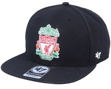 Hatstore Exclusive Liverpool FC Crest Black Snapback - 47 Brand