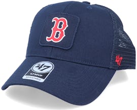 Hatstore Exclusive Boston Red Sox Navy Trucker Patch - 47 Brand