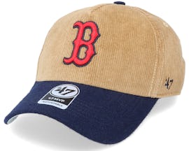 Boston Red Sox Corduroy Mvp DT Khaki/Navy Adjustable - 47 Brand