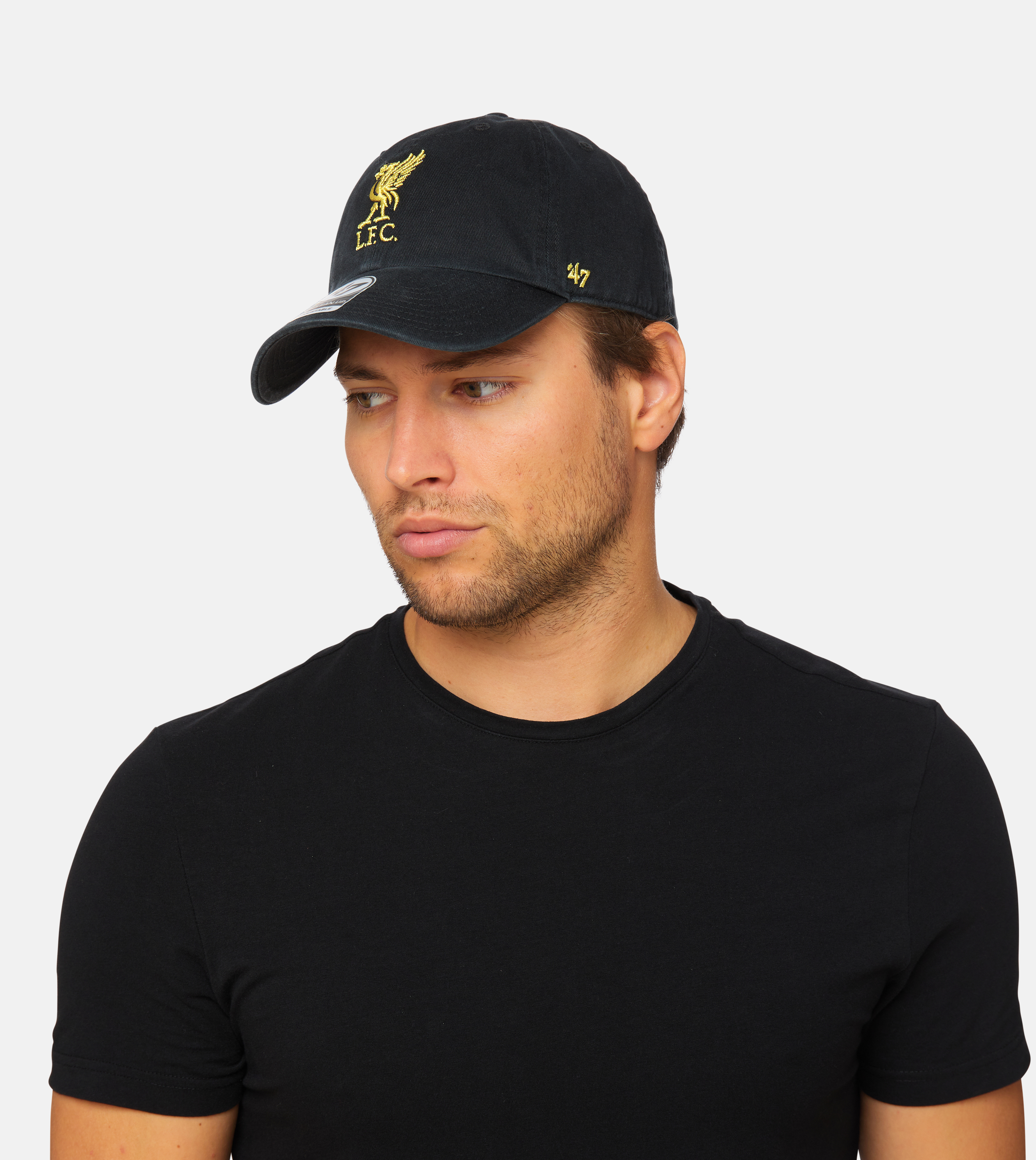 black gold dad hat