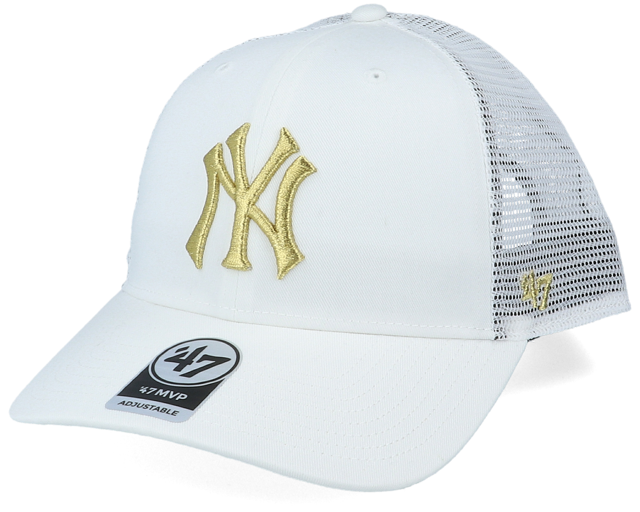 BRANSON Metallic New York Yankees 47 Brand Trucker Cap 