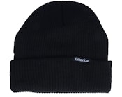 Logo Clamp Beanie Black Cuff