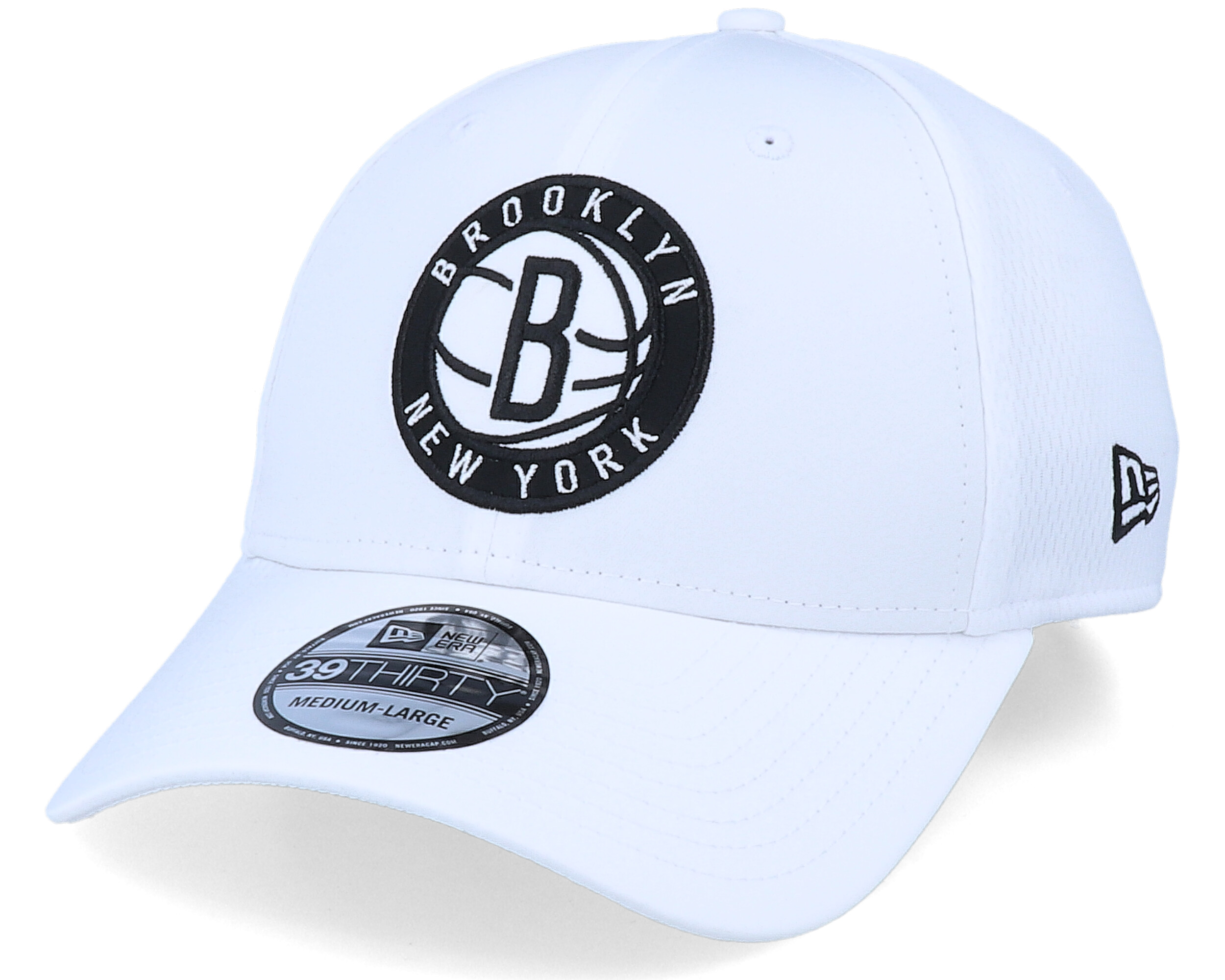 New Era 39THIRTY Cap Dashback Brooklyn Nets weiß