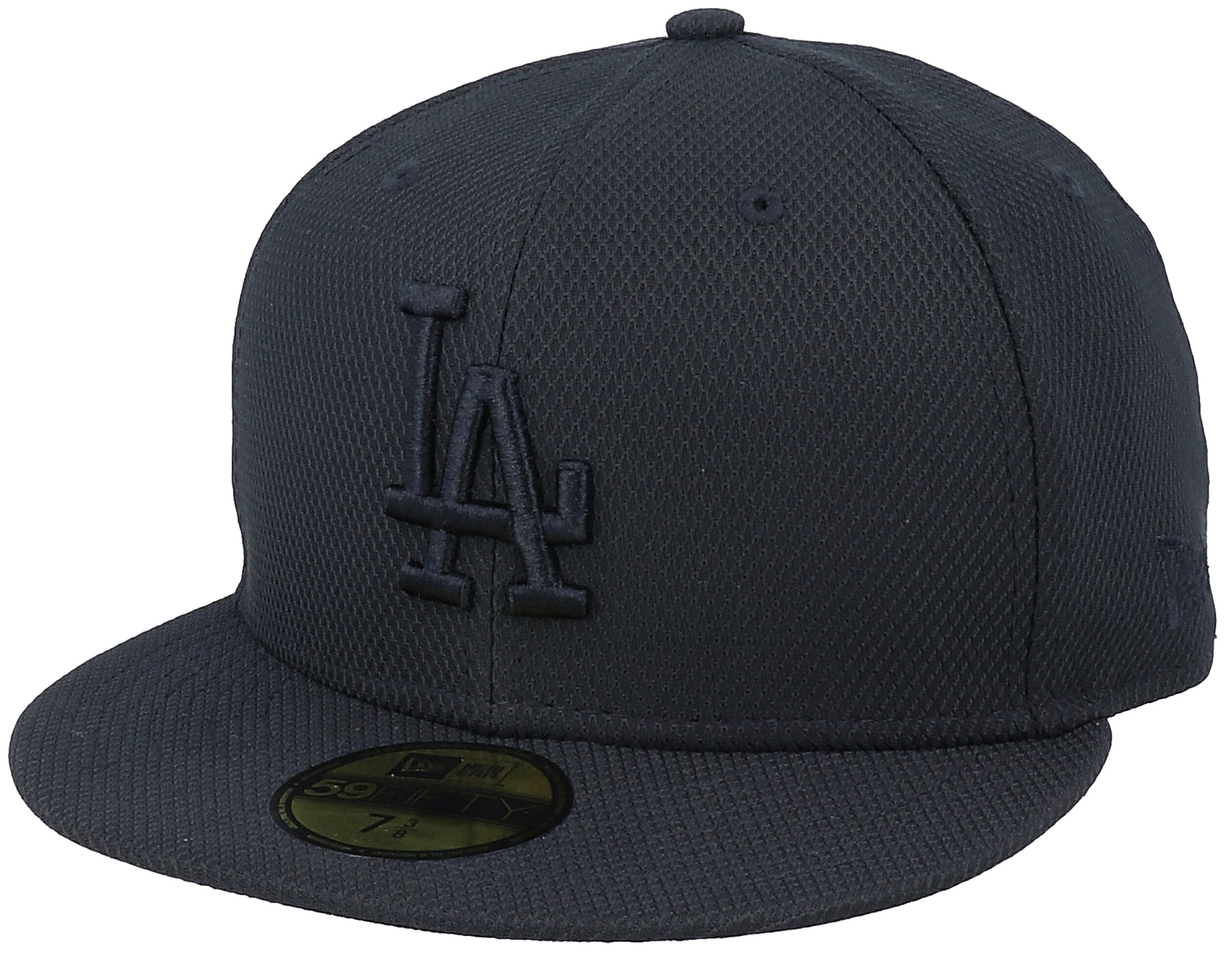 black fitted dodgers hat