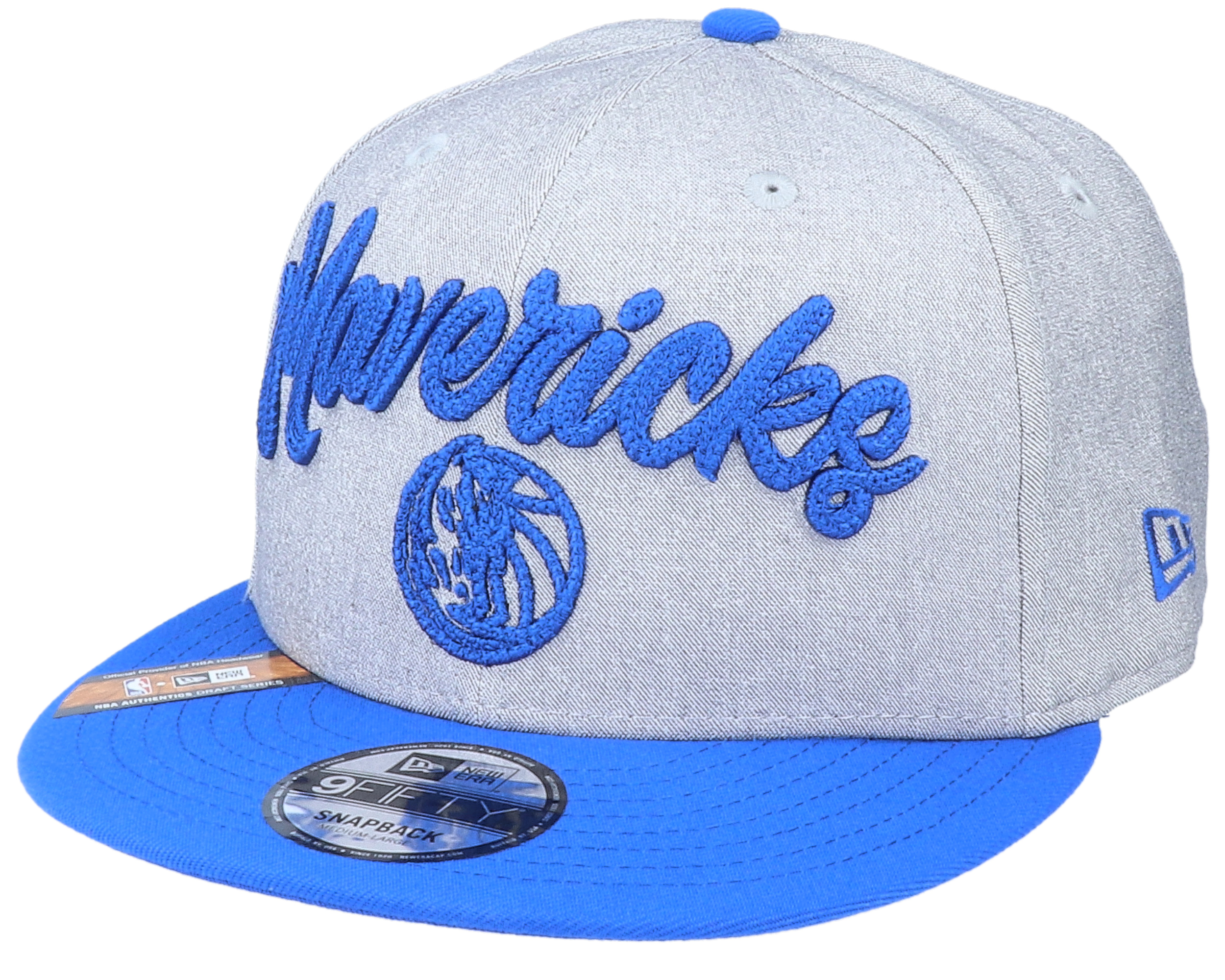 Dallas Mavericks NBA 20 Draft 9Fifty Heather Grey/Blue Snapback