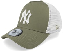 New York Yankees League Essential 9Forty A-Frame November Green/White Trucker - New Era