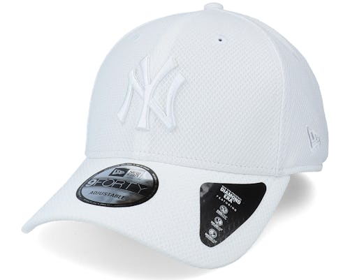 New York Yankees Diamond Era White/White 9Forty Adjustable - New Era cap