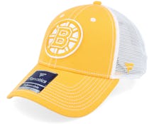 Boston Bruins Sport Resort Struct Yellow Gold/White Trucker - Fanatics