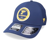 St. Louis Blues Authentic Pro Training Flex Navy Flexfit