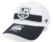 Los Angeles Kings Authentic Pro Draft White/Black Trucker