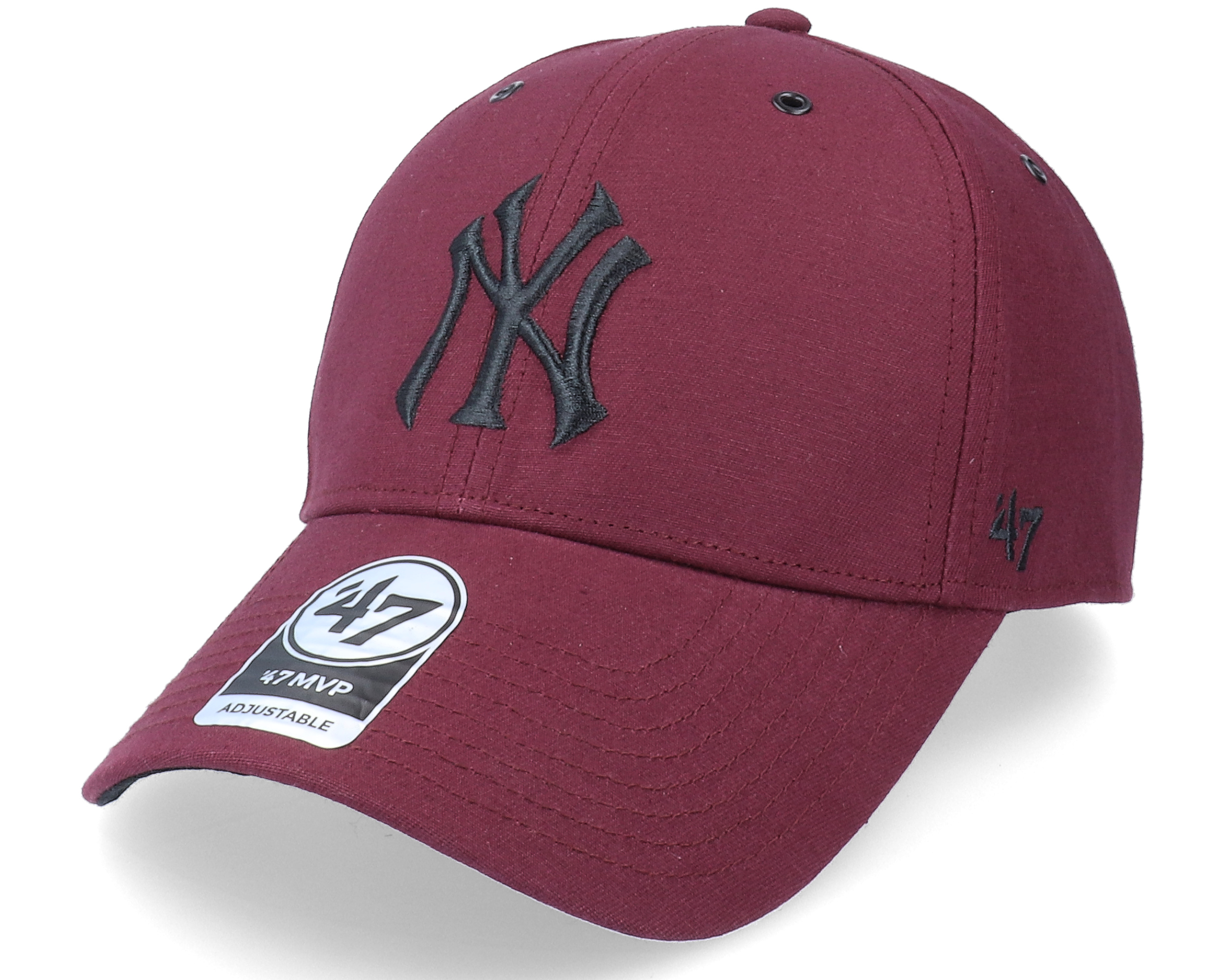 New York Yankees Aerial Mvp Dark Maroon Adjustable Brand Keps Hatstore Se