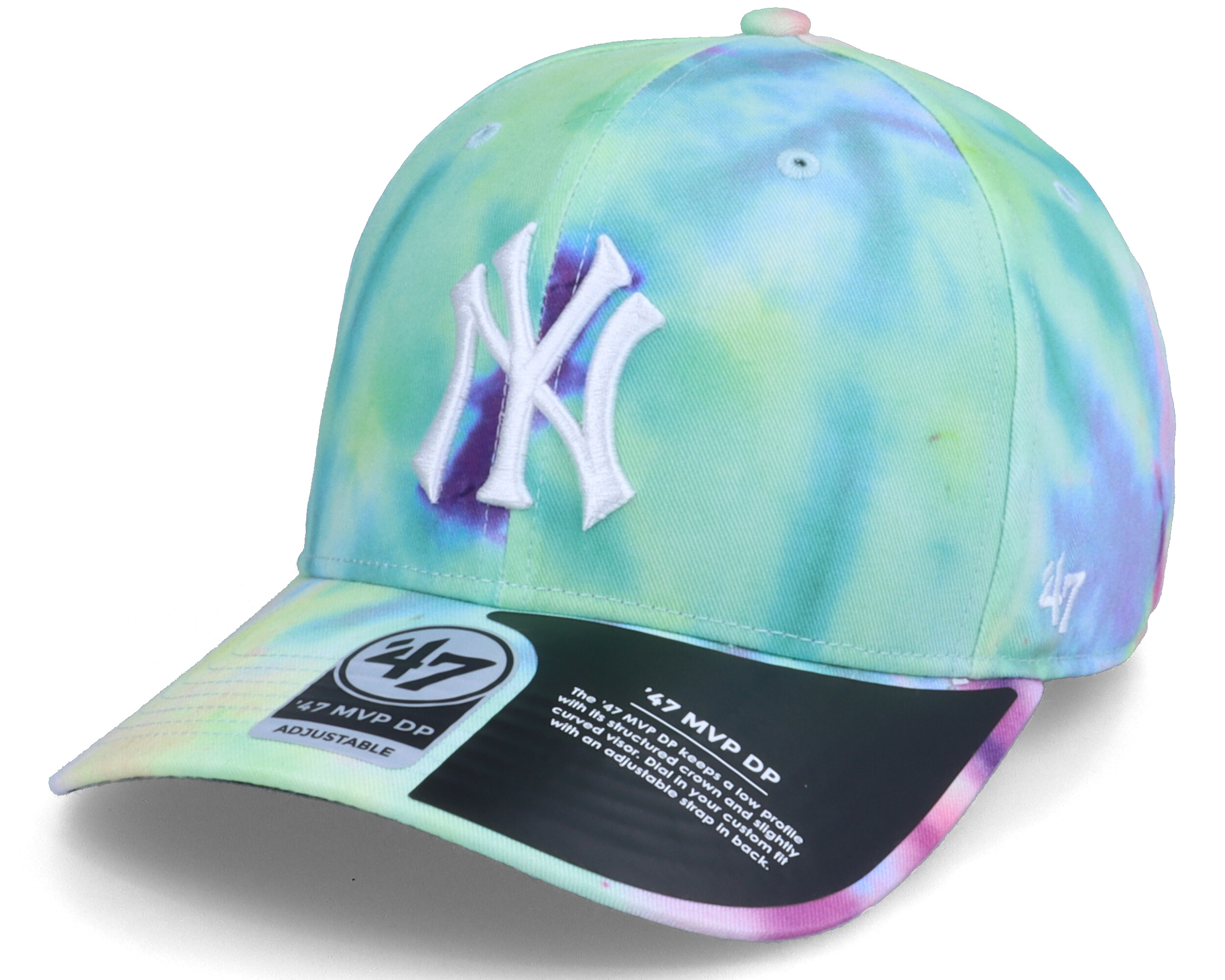 47 Brand Mlb New York Yankees Tie Dye Baseball Cap in White for Men