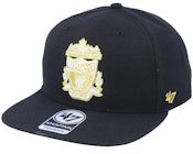 Hatstore Exclusive x Liverpool Captain No Shot Metallic Black Snapback