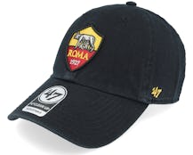 AS Roma Clean Up Black Dad Cap - 47 Brand