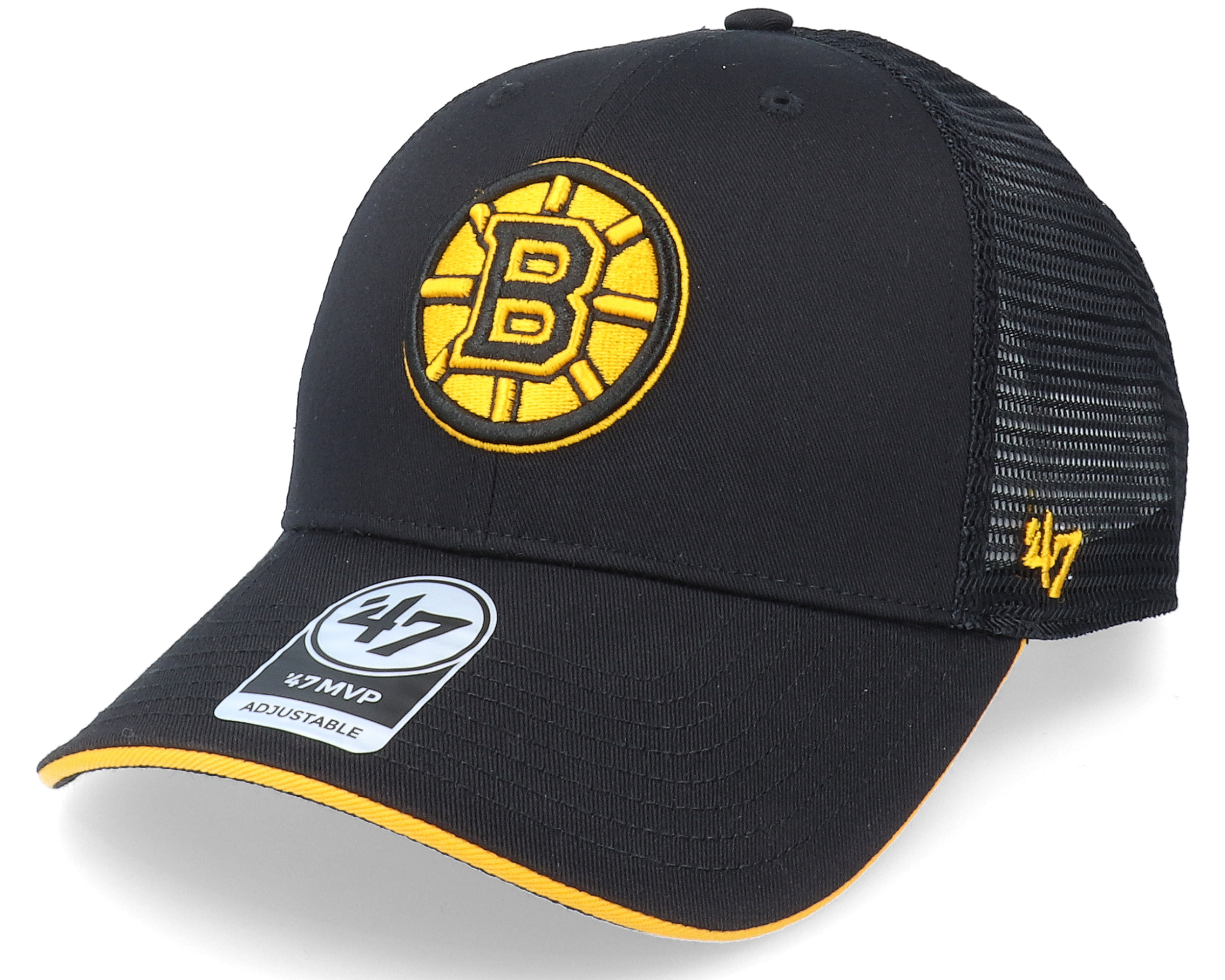 Boston Bruins Dagwood Mesh Mvp Black Trucker - 47 Brand cap ...