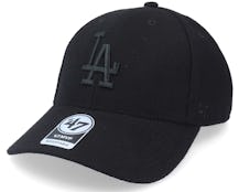 Los Angeles Dodgers Melton Snap Mvp Black Adjustable - 47 Brand