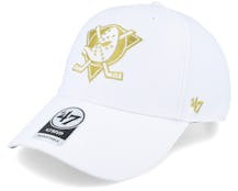 Anaheim Ducks Metallic Snap Mvp White/Gold Adjustable - 47 Brand