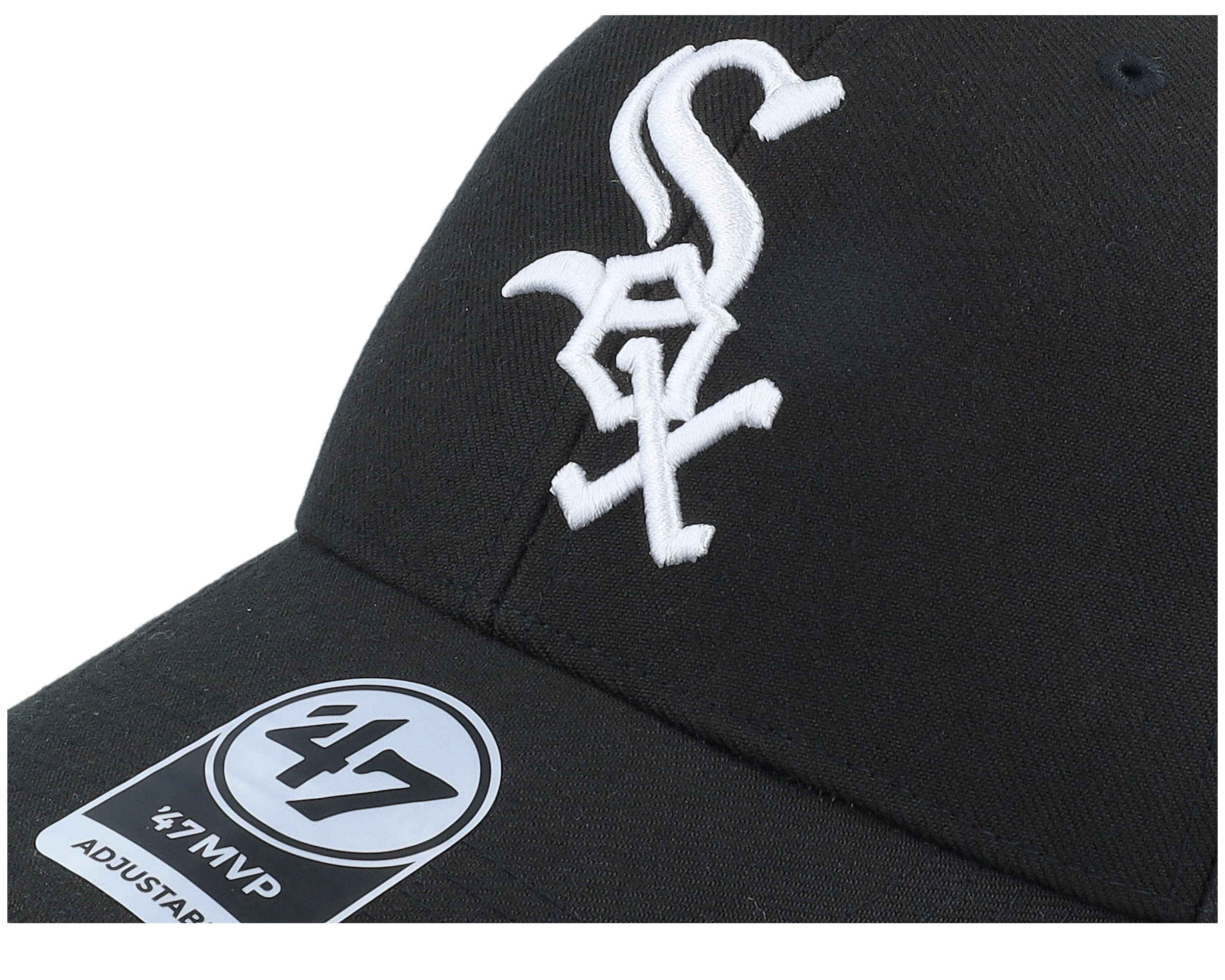Chicago White Sox Sure Shot Mvp Black Adjustable - 47 Brand