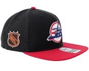 Hatstore Exclusive x Winnipeg Jets Sure Shot Two Tone Captain Black/Red Snapback