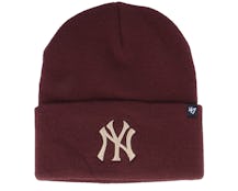 New York Yankees Haymaker Knit Dark Maroon Cuff - 47 Brand