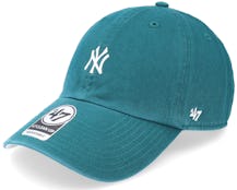 New York Yankees MLB Base Runner Clean Up Pagific Green Dad Cap - 47 Brand