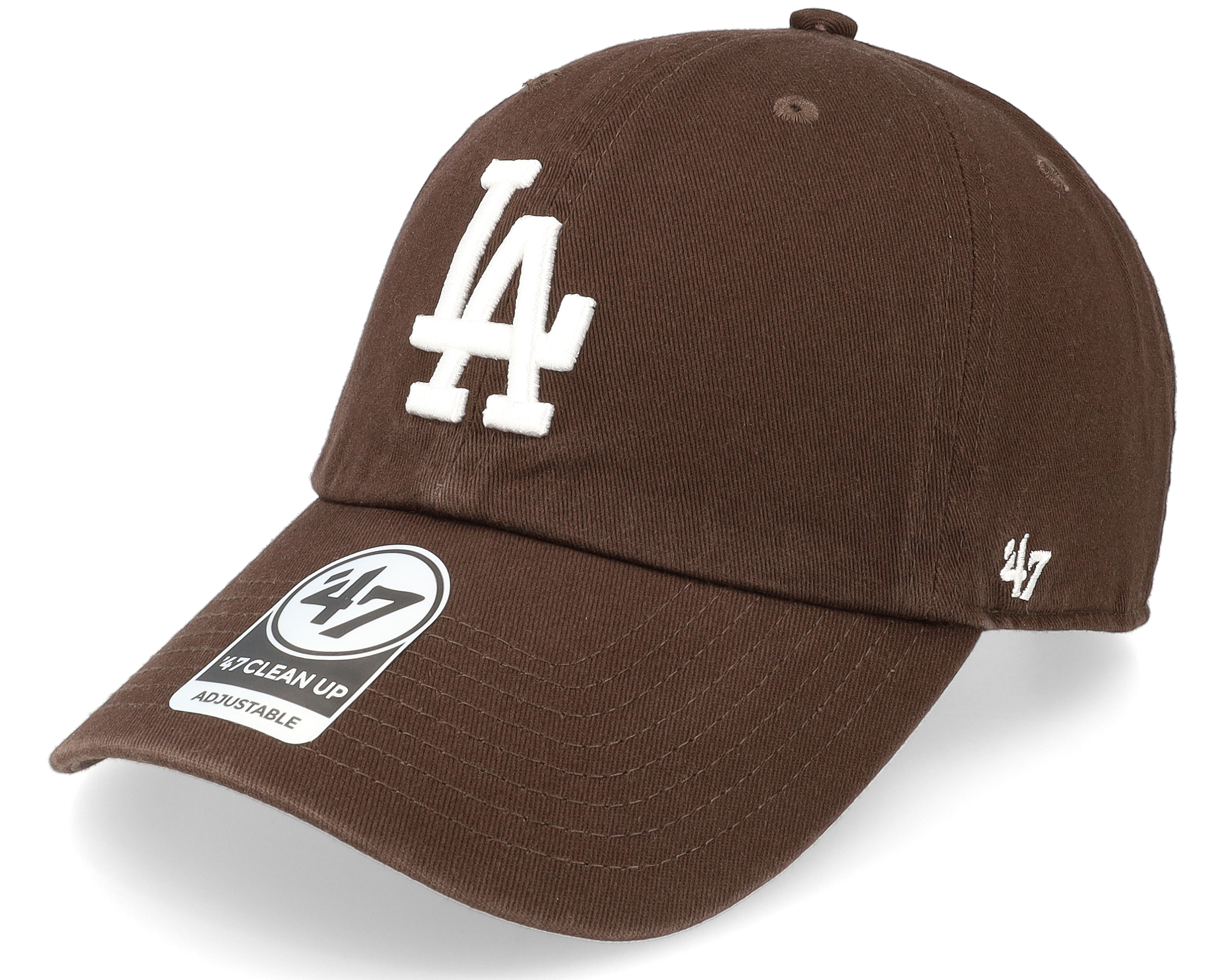 Los Angeles Dodgers Clean Up Brown Dad Cap - 47 Brand cap