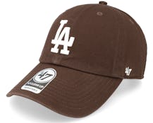 Los Angeles Dodgers Clean Up Brown Dad Cap - 47 Brand