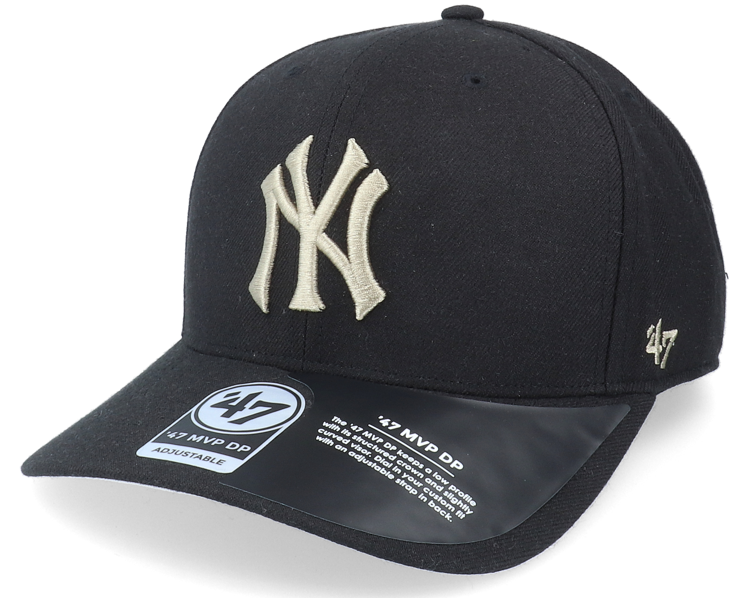 New York Yankees Cold Zone ‘47 Mvp Dp Black Adjustable - 47 Brand Cap ...