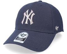 New York Yankees Metallic Mvp Navy/Silver Adjustable - 47 Brand